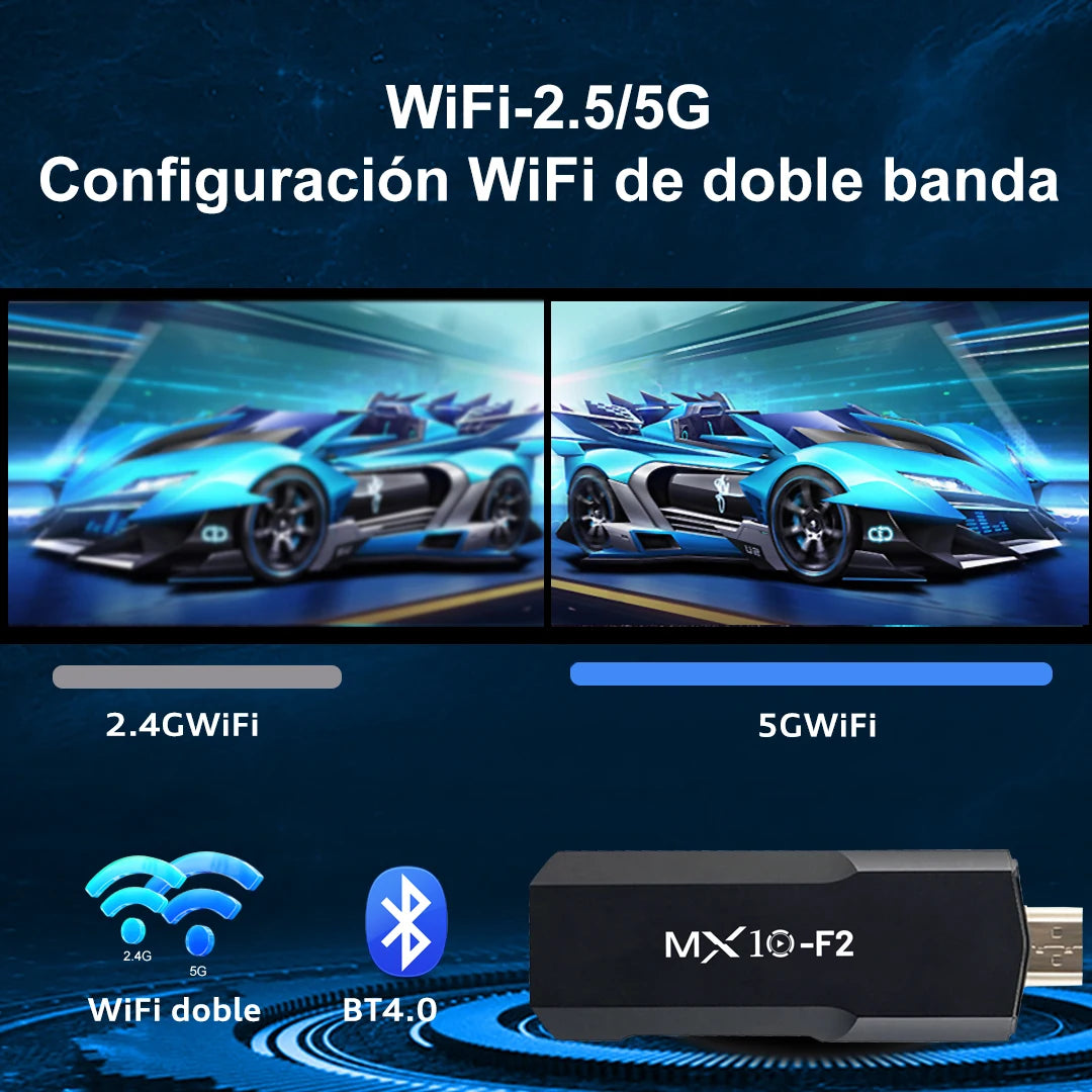Fire TV Sticks MX10 F2 1gb 8gb 1 unit android 2024 stb tv box android 4k eu android tv stick