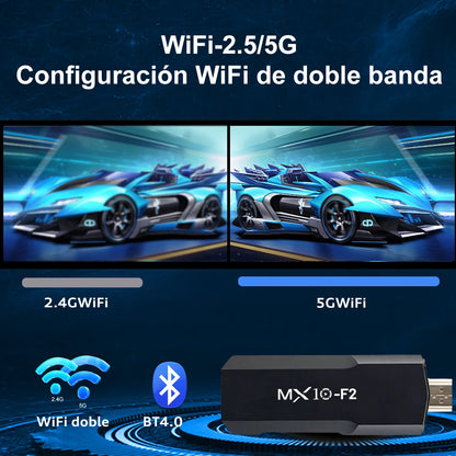 Fire TV Sticks MX10 F2 1gb 8gb 1 unit android 2024 stb tv box android 4k eu android tv stick