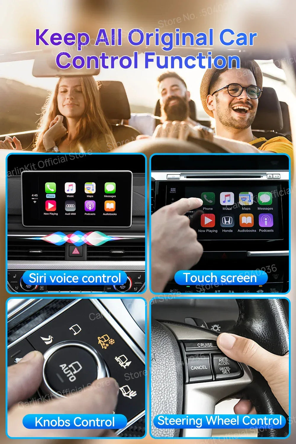 CarlinKit CarPlay Ai Box Android 13 Plus QCM6125 8-core Wireless Android Auto& CarPlay Car USB Adapter FOTA Upgrade For Netflix