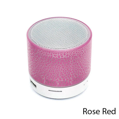 Mini Bluetooth Speaker Portable Car Audio Dazzling Crack LED Wireless Bluetooth Subwoofer Speaker TF Card MP3 Music Sound Column