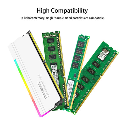 1-4PCS RAM Heatsink Radiator 5V 3PIN ARGB PC Memory Cooling Vest Addressable Heat Sink Cooler for DDR3 DDR4 DDR5 Desktop PC Ram