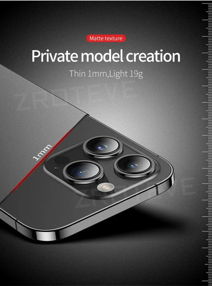 For iPhone 17 Air 17e 16 16e 15 14 13 12 Pro Max ZROTEVE Slim Matte Hard PC Cover For iPhone17 iPhone16 Plus Phone Case