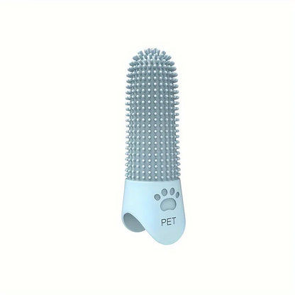 Soft Silicone Dog Toothbrush 360° Finger Toothbrush for Dogs Cats Durable Pet Finger Brush Tooth Cleaning Tool for All Breeds