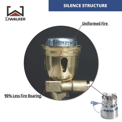 IWALKER G43 G43S Camping Stove Outdoor Gasoline Stove Burner Silent Burner for Travel Picnic Emergency