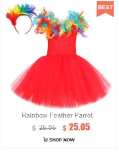 Cute Owl Tutu Dress for Baby Girls Birthday Halloween Costumes Kids Christmas Fancy Outfit Cartoon Animal Child New Year Clothes