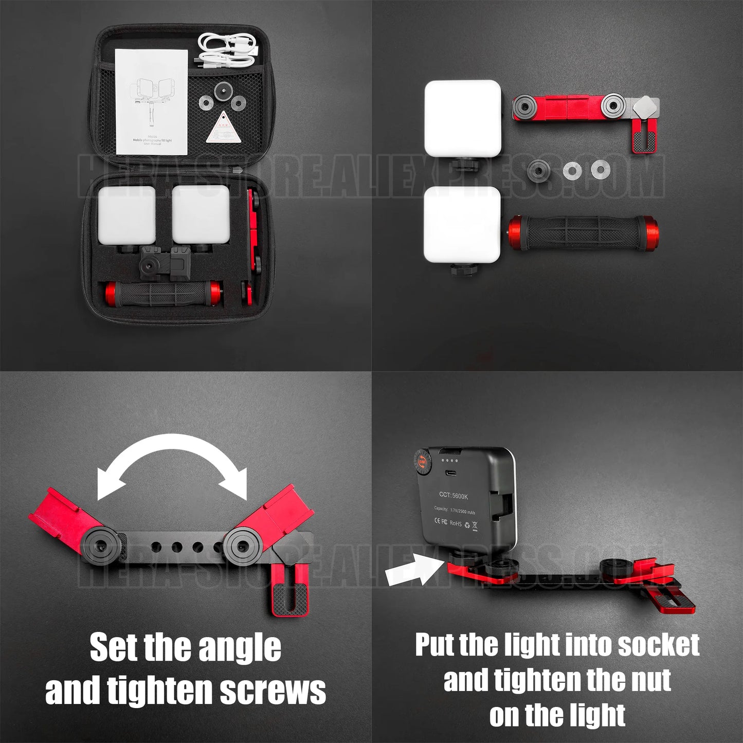 Mobile Photography LED Light Phone Photo Video Flashlight Lighting for Macro, Nail, Manicure Makeup Photography
