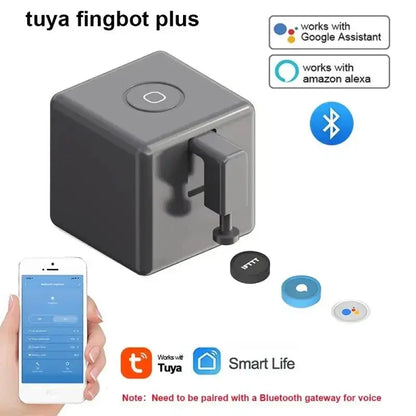 Aubess Tuya WiFi Finger Robot Switch Smart Home ZigBee Mechanical Arm Bot Button Pusher Smart Life Voice Control Alexa Google