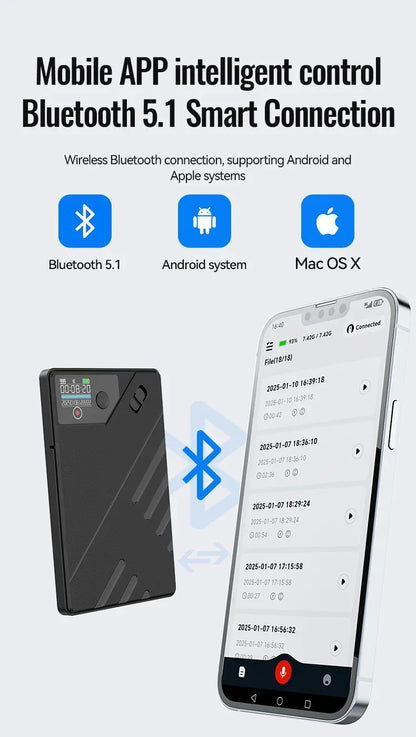 AI Voice Recorder GPT Intelligence APP Control Audio Mind Map Real Time Transcription/Summary/Translation Phone Calls Recording