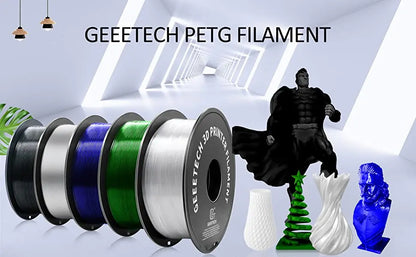 GEEETECH 1Kg 1.75mm PETG Filament For 3D Printer Filament Vacuum Packaging Overseas Warehouses Fast Ship