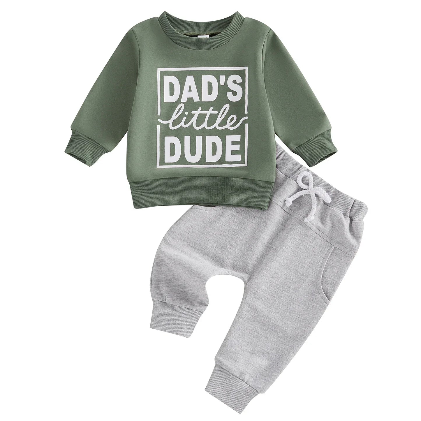0-3Y Baby Boys Autumn Winter Clothes Set Kids Long Sleeve Letter Print Pullover Tops Sweatshirt Pants Toddler Casual Outfits
