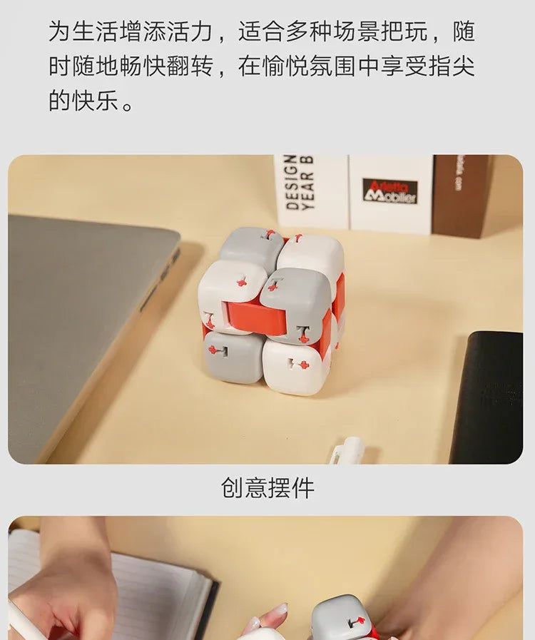 Original Xiaomi Smart Spinner Finger Cubes plus plus plus Big Bricks Toys Fidget Magic Cubes Infinity Toys Anti Stress Anxiety