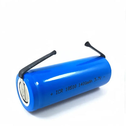 3.7V 18500 rechargeable lithium battery 1400mAh rechargeable battery flashlight strong lighting power tool battery