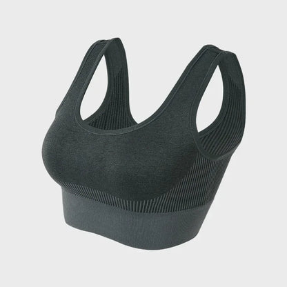 Women's Tops Knitted Sports Bras Gym Running Fitness Yoga Bra Sportswear Padded Push Up Sports Tops