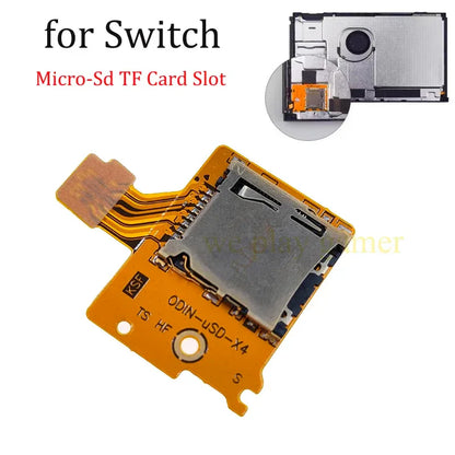 1/2/5/10/50/100PCS Micro-SD TF Card Slot Socket Board Replacement For Nintendo Switch Game Console Card Reader Slot Socket