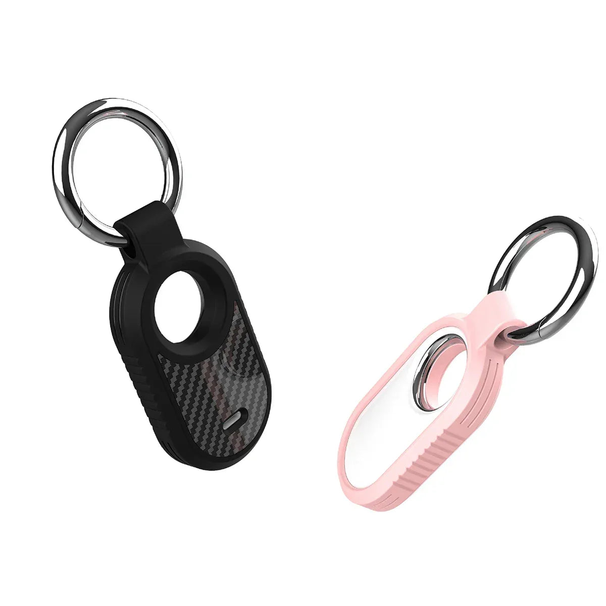 Carbon Fiber Style Case For Samsung Galaxy Smart Tag 2 Locator Anti-lost Backpack Keychain TPU Soft Silicone Protect Back Cover