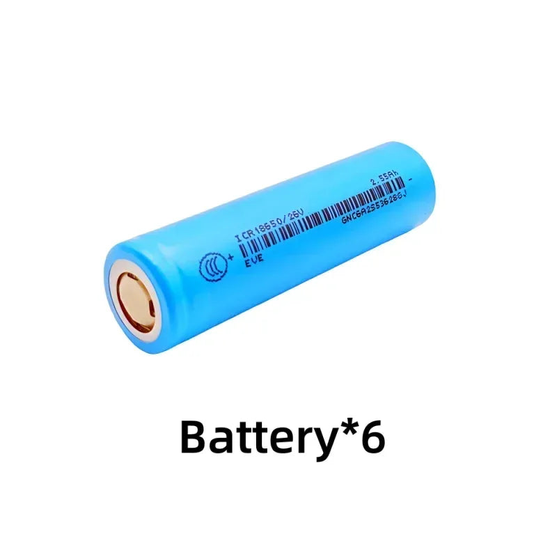 100% Original for 18650/26V  3.7V 2.55Ah Li-ion Battery  used for flashlights, remote control batteries.