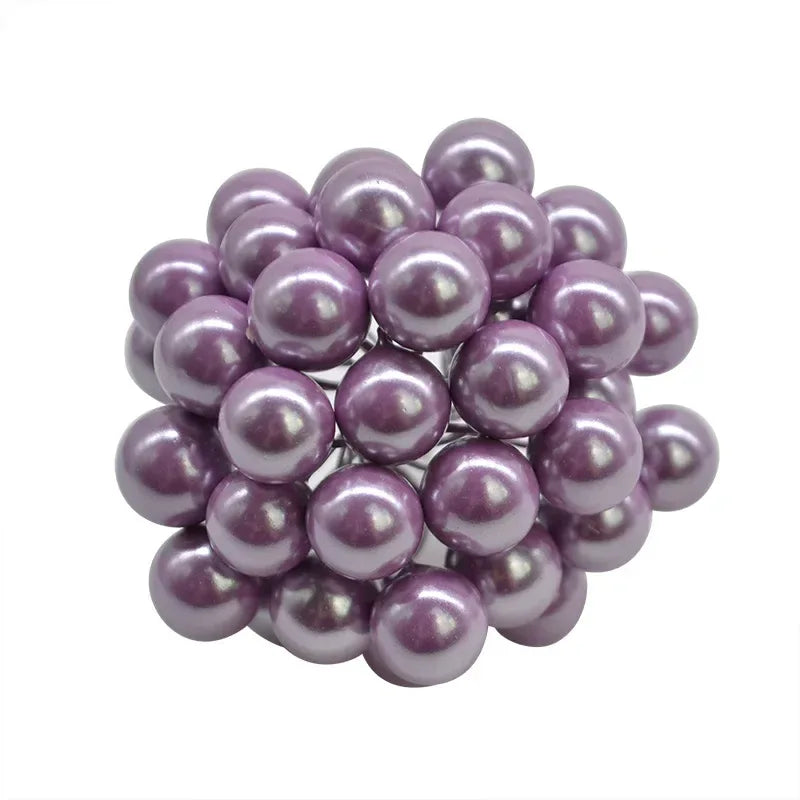 50Pcs/lot Mini Artificial Flower Fruit Stamens Cherry Christmas Plastic Pearl Berries for Wedding DIY Gift Box Decorated Wreaths