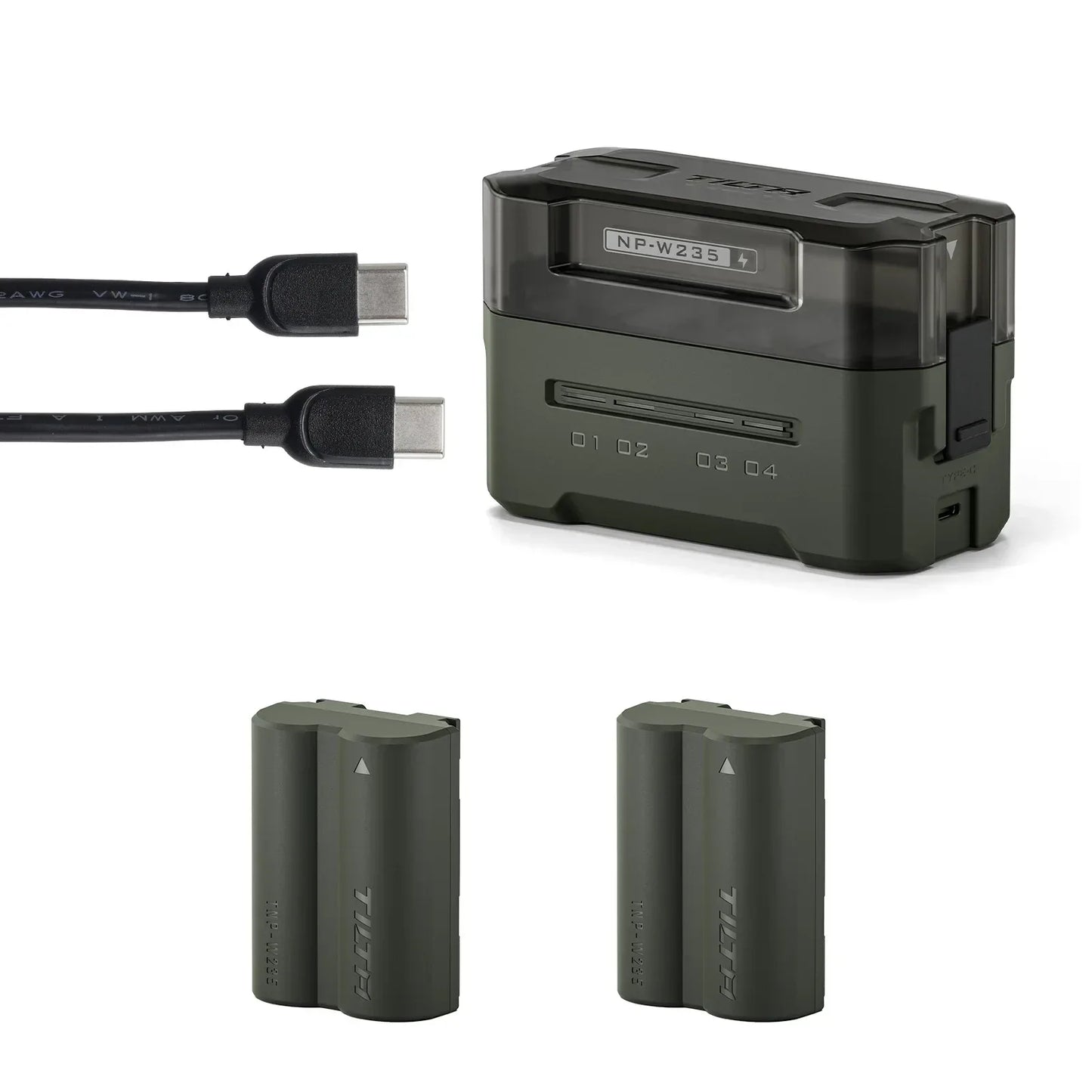 TILTA EN-EL15C Battery 2400mAh Portable Charging Station (4 Channel) for Nikon ZR Z8 Z7 Z6 Z63/62 Z5 ZF Z7II Z6II D850 D810 D710