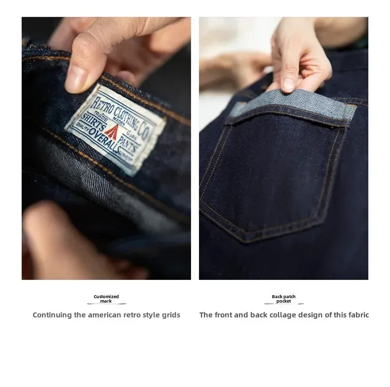 Maden Women's Vintage Denim Jeans Spring and Fall High Waist Loose Straight Pants Female Cotton Baggy Jeans Streetwear Trousers