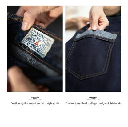 Maden Women's Vintage Denim Jeans Spring and Fall High Waist Loose Straight Pants Female Cotton Baggy Jeans Streetwear Trousers