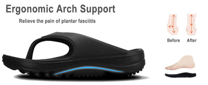 Evshine Summer Plantar Fasciitis Feet Sandals with Arch Support Best Orthotic flip Flops for Flat Feet Heel Pain For Women