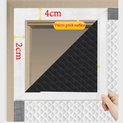 Gray magnetic cotton door curtain, thickened, warm, windproof, partition curtain, soundproof, cold proof, blackout curtain