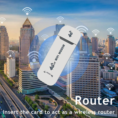 4G LTE Wireless USB Dongle Mobile 4G SIM Card Portable 150Mbps Modem Stick Pocket Hotspot Dongle Mobile Broadband