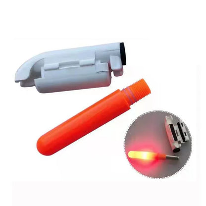 10 pcs/lot Electronic Light Stick With 10 Rechargeable Battery CR322 / CR425 Clip on Fishing Rod Glowing Lamp Night Fishing D001