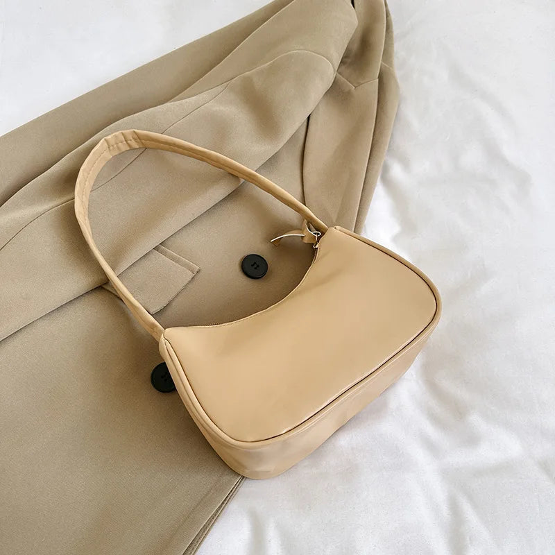 PU Candy Color Mini Handbag Women Shoulder Bag Girls Small Hand Bag Key Phone Pouch Coin Purse Card Bags Card Holder for Women