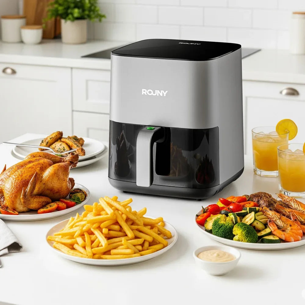 5L Air Fryer with Miui-Cyclone Tech, Electric Hot fryer Oven Oilless Cooker with Touch Control & Nonstick Basket, Visible Window