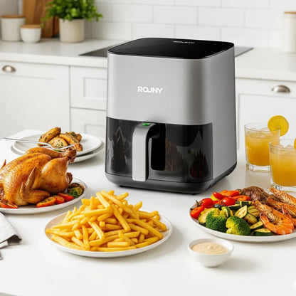 5L Air Fryer with Miui-Cyclone Tech, Electric Hot fryer Oven Oilless Cooker with Touch Control & Nonstick Basket, Visible Window