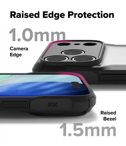 Ringke Fusion-X Compatible with iPhone 17 Pro Case Hard Back Shockproof Soft TPU Frame protector for iphone Cover