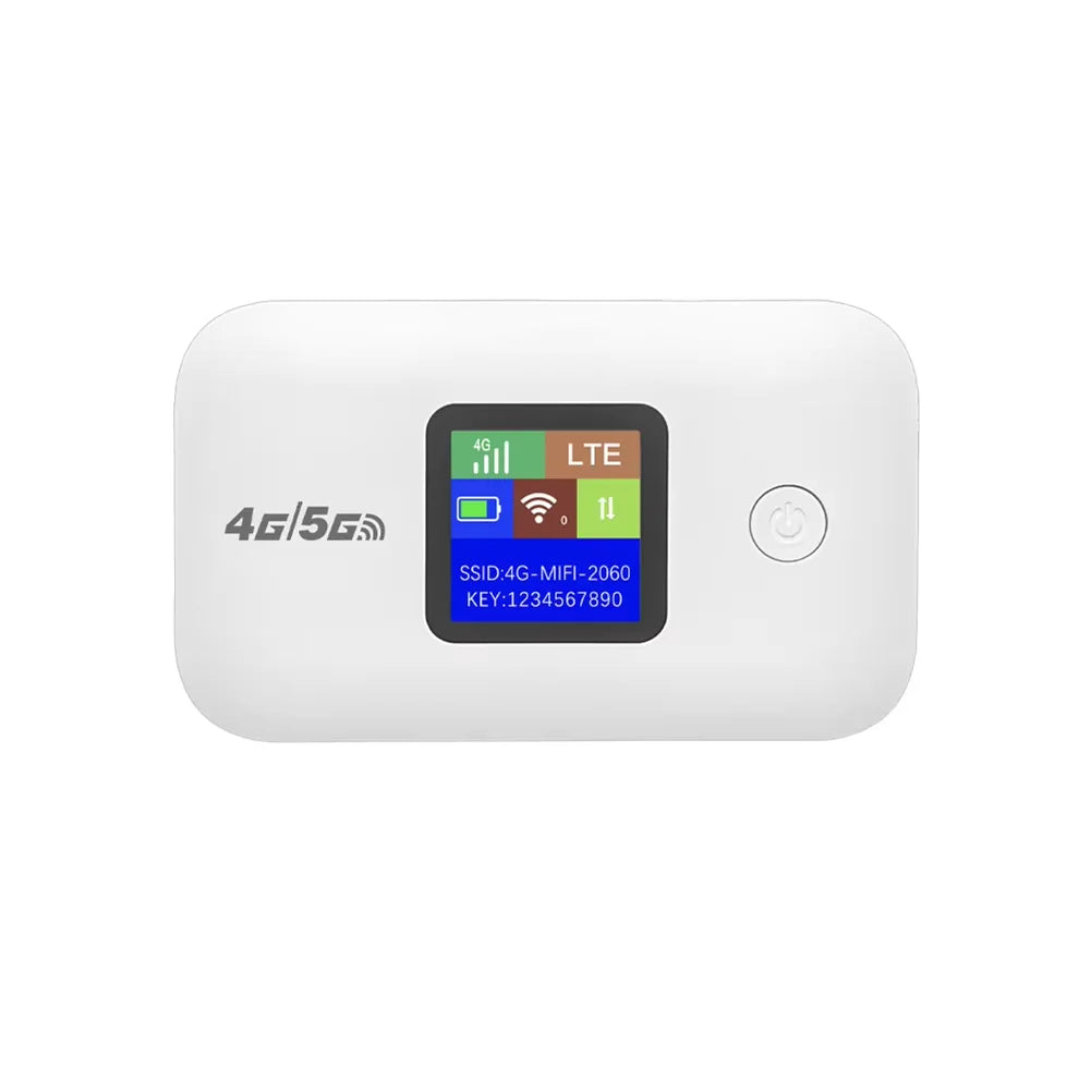 Portable 4G 5G Network Sharing Equipment 300Mbps With Sim Card Slot LED Display Support Up To 10 Devices For Outdoor RV Travel U