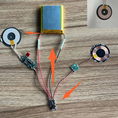 1A 3W 600mA/5W Wireless Charging Receiver Module Small Coil Built-in 5V Charging Wireless Charger PCBA Board
