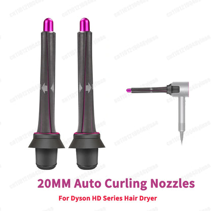 For Dyson Supersonic Hair Dryer Accessories Auto Curling Nozzles 20/30/40mm Cruling Wand For Dyson HD Series Hair Dryer Diffuser