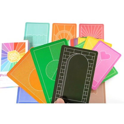New Card Prisms Oracle Card Fate Divination Family Party Paper Cards Game Tarot And A Variety Of Tarot Options PDF Guide