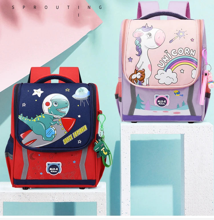 Cute Dinosaur Children Primary School Backpack 1 Grade Sac A Dos Pack Boys Cartoon School Bags For Kids Satchels Mochila Hombre