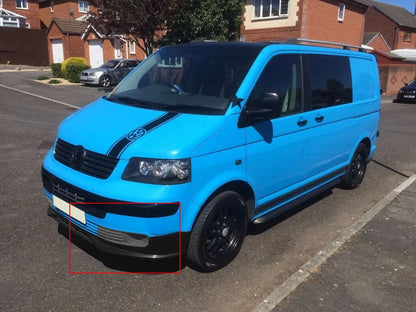 ANGRONG Left & Right Front Bumper Grill Fog Light Cover For VW Transporter T5 2003-2009