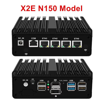 Topton pfSense Firewall Soft Router J6412 J5005 N150 4x i226-V 2.5G LAN NVMe Barebone Fanless Mini PC HDMI2.0 DP AES-NI OPNsense