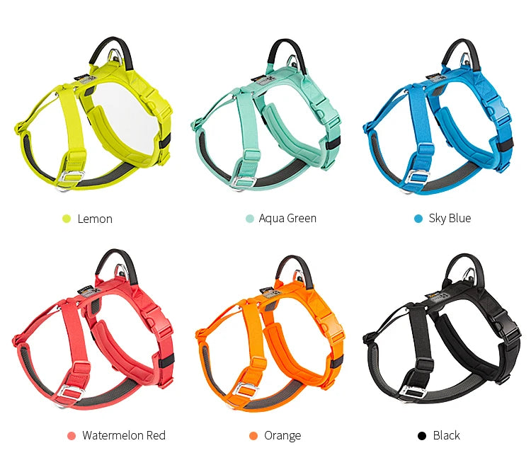 SMALL COMBINATION Pet Harness No Pull Nylon Reflective Dog Harness Adjustable Comfortable Control Walking Running Accessories