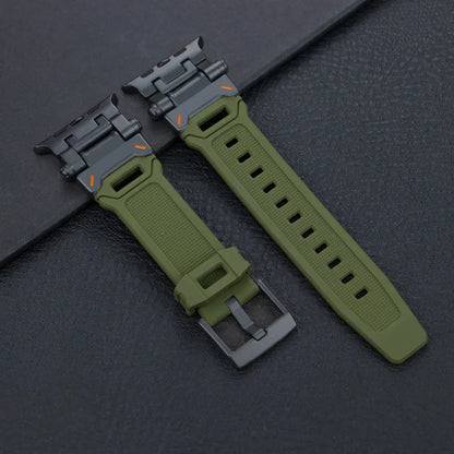 Silicone Sport Band for Apple Watch Ultra 49mm 45mm 42 44mm Rubber Strap for iWatch Series 9 8 7 se 6 5 4 ultra 2 49 Correa