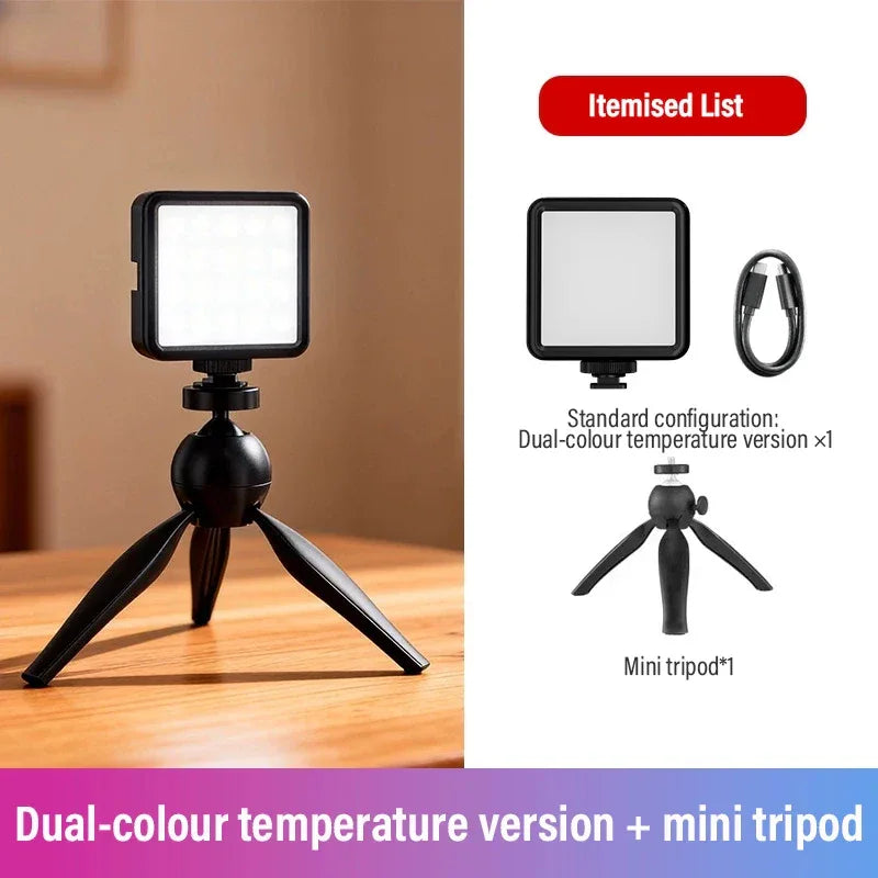 SOONPHO P5 LED RGB Video Light Professional Photographic Lighting 2500K-7000K Bi Color For Photo Studio Portable Lamp