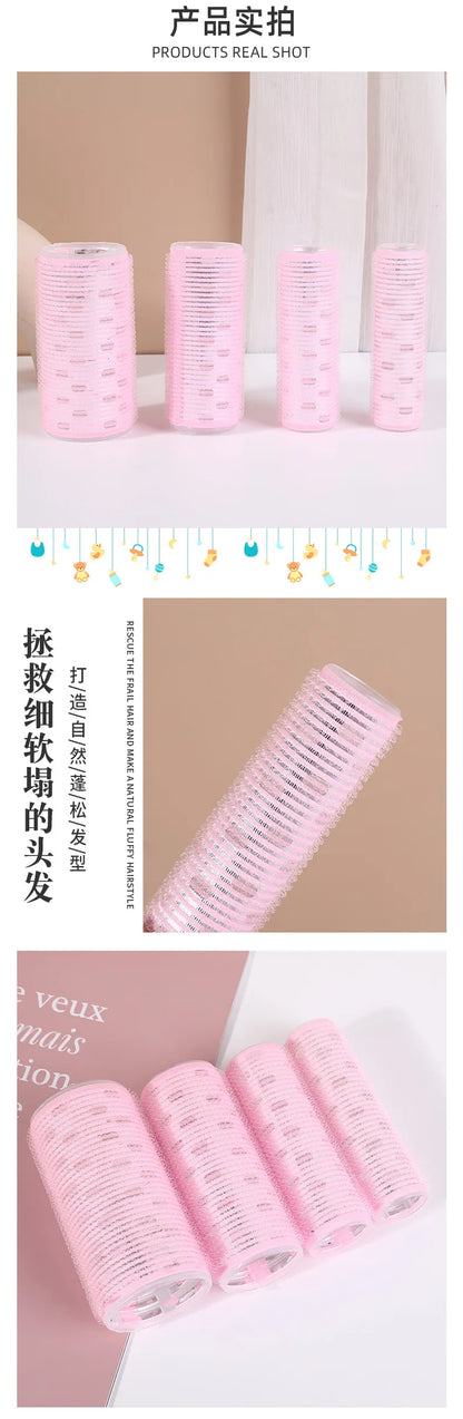 Large Self-Adhesive Hair Rollers Hairdressing Home Use DIY Magic Styling Roller Roll Curler Hair Women Beauty Tools 미용실파마