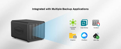 TERRAMASTER F4-424 Pro NAS Storage – 4Bay Core i3 8-Core 8-Thread CPU, 32GB DDR5 RAM, Network Attached Storage  (Diskless)