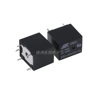 5Pcs Original New SRA-05VDC-AL SRA-12VDC-AL SRA-24VDC-AL -CL 20A 4Pin 5Pin 5V 12V 24V Automobile relay