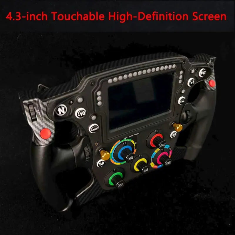 PC FORMULA Game Steering Wheel Racing Game Simulator with 4.3-inch Touchable High-Definition Screen For Fanatec SIMAGIC MOZA