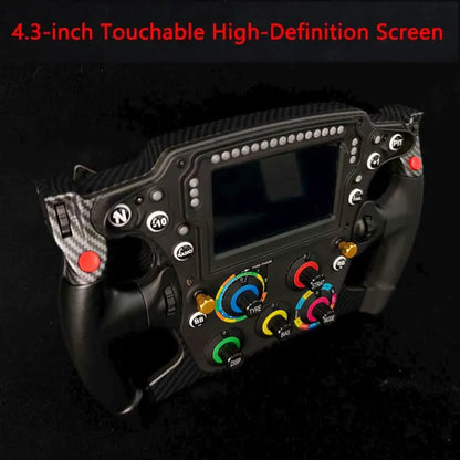 PC FORMULA Game Steering Wheel Racing Game Simulator with 4.3-inch Touchable High-Definition Screen For Fanatec SIMAGIC MOZA