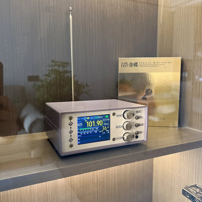 HamGeek TEF6686 RDS AM FM LM MW SW OIRT Desktop Full Band Radio Receiver Stereo Version + Remote Control