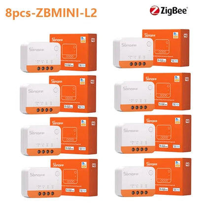 SONOFF ZBMINI-L2 Zigbee DIY Mini Smart Switch Module No Neutral Wire Required Switch Work With Alexa Google Alice Smartthing