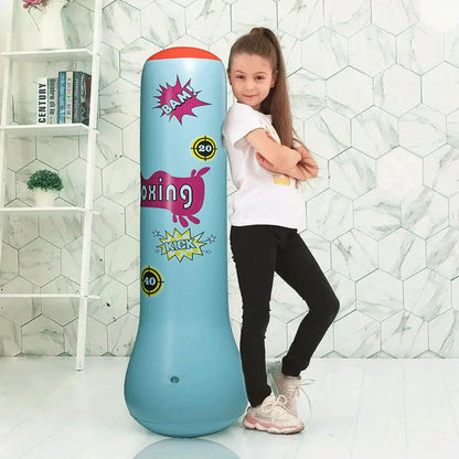 1.2/1.6M Children's Inflatable Punching Bag Gym Fitness Boxing Training Sandbag Stress Relief Toys For Adults Thickened Tumbler